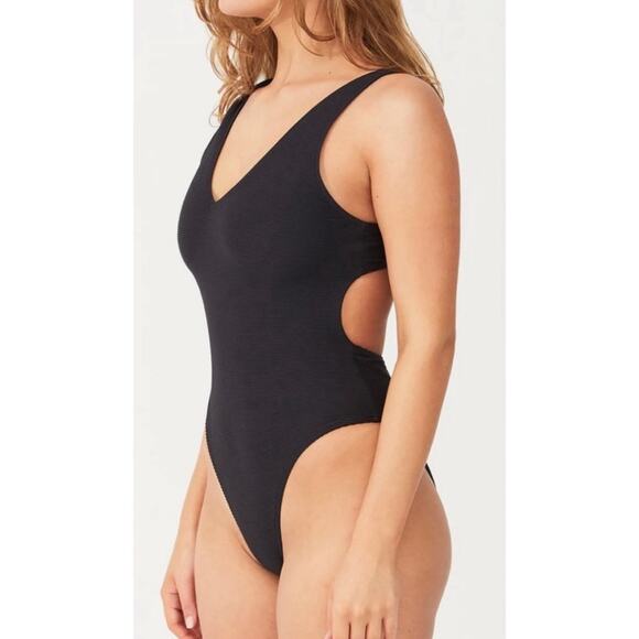 Zulu & Zephyr Signature Bikini One Piece Swimsuit in Black 4 - Picture 10 of 10